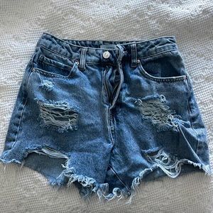 FOREVER 21 High Waisted Jean Shorts